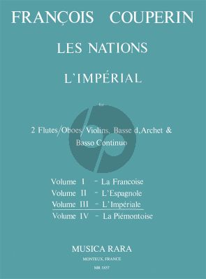 Couperin Les Nations Vol.3 L'Imperiale (2 Flutes[Oboes/Violins)-Bc)