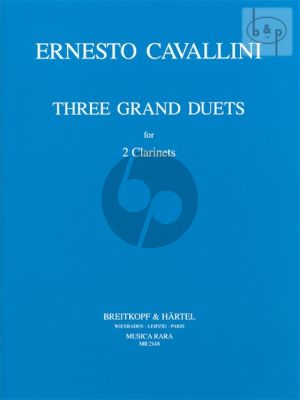 Cavallini 3 Grand Duets 2 Clarinets (parts) (Himie Voxman)