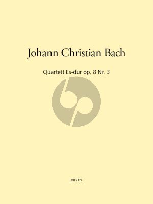 Bach Quartet E-flat Major Op.8 No.3 Flute[Oboe/Clarinet Bb]-Violin-Viola and Violoncello) (Parts) (Leisinger)