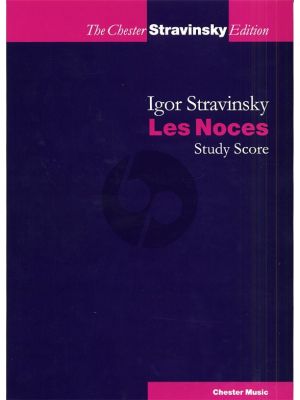 Strawinsky Les Noces Study Score