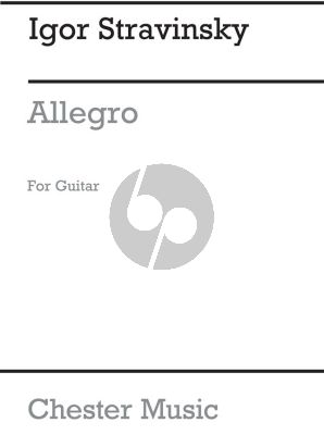 Strawinsky Allegro from Les Cinq Doigts for Guitar