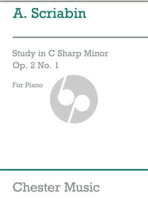 Scriabin Etude C-sharp minor Op. 2 No. 1 Piano solo