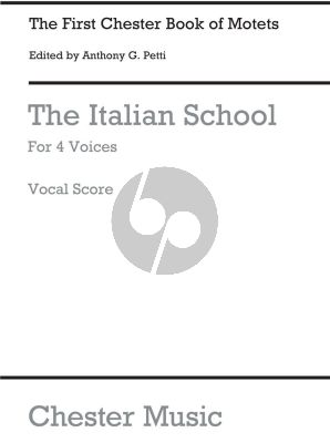 Album Chester Book of Motets Vol.1 The Italian School for 4 Voices SATB (Edited by Anthony G. Petti)