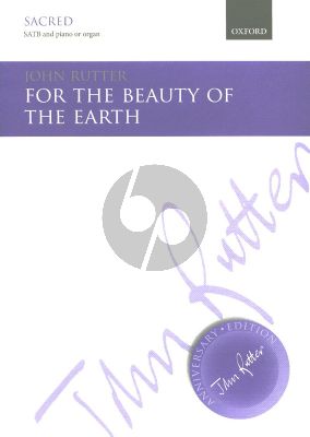 Rutter For the Beauty of the Earth SATB and Piano