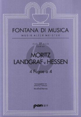 Landgraf von Hessen 4 Fugae a 4 4 Melodieinstrumente (SATB) (Part./Stimmen) (Manfred Harras)