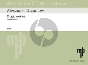 Glazunov Works for Organ (Marcel Dupre)