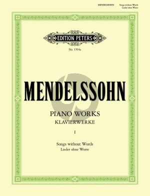 Mendelssohn Lieder ohne Worte Klavier (Theodor Kullak)