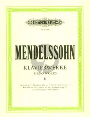 Mendelssohn Klavierwerke Vol.2