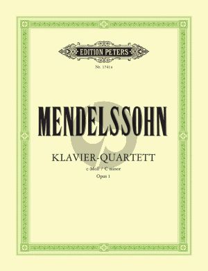 Mendelssohn Klavierquartett c-moll Op. 1 (Part./Stimmen) (Carl Hermann)