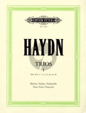 Haydn Klaviertrios Vol.1 fur Violine, Violoncello und Klavier (Hermann) (Peters)