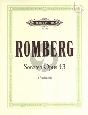 Romberg 3 Sonaten Op.43 2 Violoncellos (Grutzmacher)