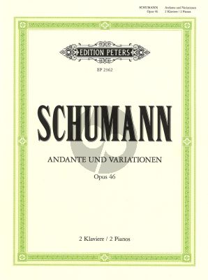 Schumann  Andante & Variationen Op.46 fur 2 Klaviere (2 parts included) (Dorffel)