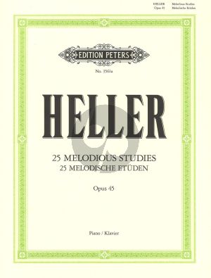 Heller 25 Melodische Etuden Op.45 (Teichmuller) (Peters)