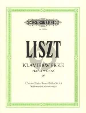 Liszt Etuden Vol.2 Piano Works Vol.4 Peters