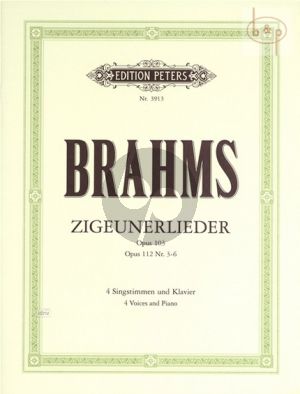 Zigeunerlieder Op.103 /Op.112 Nos.3 - 6