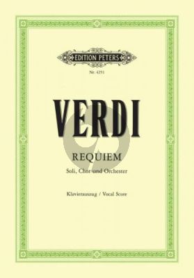 Messa da Requiem Soli-Choir-Orch. Vocal Score
