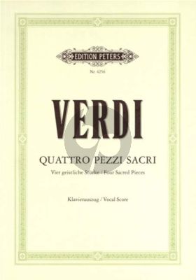 4 Pezzi Sacri (SATB-Orch) (Vocalscore)