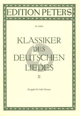 Klassiker des Deutschen Liedes Vol. 2 Hohe Stimme
