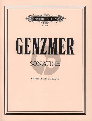 Genzmer Sonatine Klarinette-Klavier