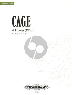 Cage A Flower (1950) fur Solo Stimme