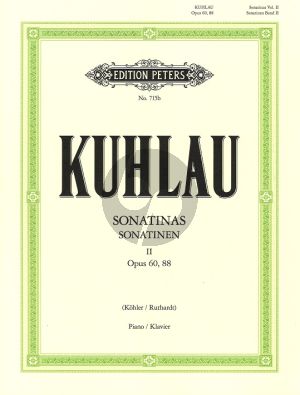 Kuhlau Sonatinas Vol.2 (Op.60 - 88) (Peters)