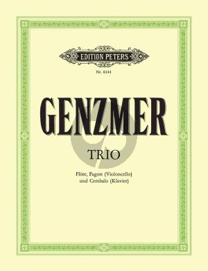 Genzmer Trio Flote-Fagott [Vc.] und Cembalo oder Klavier (Part./Stimmen)