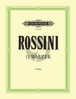 Rossini 12 Walzer 2 Flöten (Spielpartitur) (Marlaena Kessick)