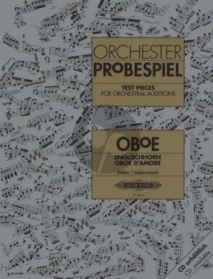 Orchester Probespiel Oboe-Englischhorn-Oboe d'amore