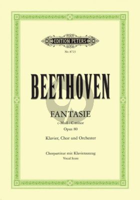 Beethoven Fantasie c-moll Op.80 Chorfantasie (Chorpartitur mit Klavierauszug)