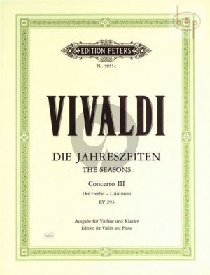 Concerto Op.8 No.3 RV 293 F-major (L'Autunno) (Violin-Str.-Bc.)