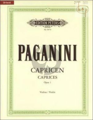 24 Capricen Op.1 Violine solo