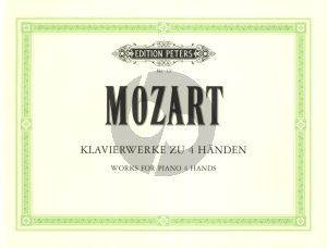 Mozart Klavierwerke zu 4 Hande (Herausgegeben von Adolf Ruthardt)