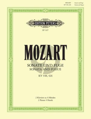 Mozart Sonate und Fuge KV 448 D-dur und Fuge C-Moll KV 426 fur 2 Klaviere 4 Hande (Herausgeber Adolf Ruthardt)