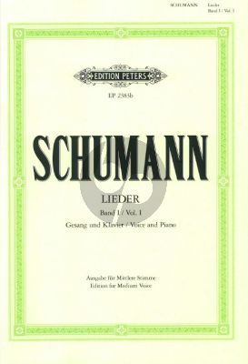 Schumann Lieder vol.1 (Mittel) (Nach den Handschriften und Erstdrucken)
