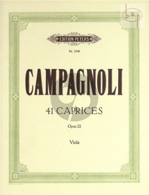 41 Caprices Opus 22 Viola