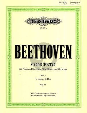 Beethoven oncerto No.1 Op.15 C Major (Reduction 2 Pianos Max Pauer) (with Beethoven's Original Cadenza Peters)