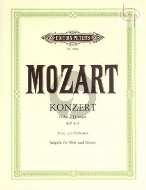 Mozart Konzert No. 2 D-dur KV 314 Flöte und Klavier (Erich List) (Kadenzens von J.Donjon und der Herausgeber)