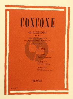 Concone 40 Lessons Op.17 Bass/Baritone