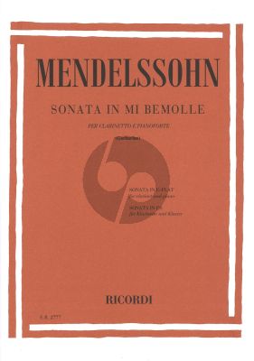 Mendelssohn Sonata E-flat for Clarinet and Piano