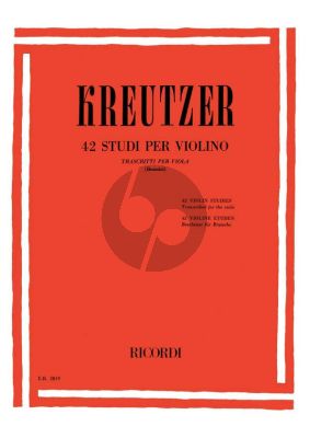 Kreutzer 42 Studies Viola (Bennici)