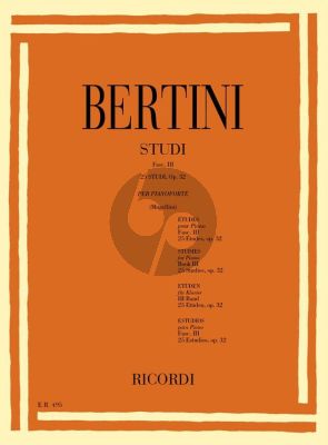 Bertini 24 Studies Op.32 Piano (Bruno Mugellini)
