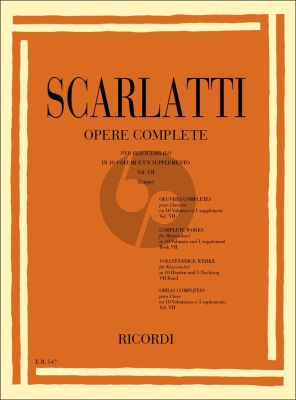 Scarlatti Complete Works Vol. 7 No.301 - 350 for Harpsichord [Piano] (Edited by Alessandro Longo)