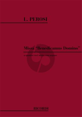 Perosi Missa Benedicamus Domino SATB con Organo Vocalscore