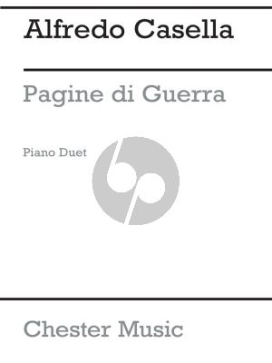 Casella Pagine di Guerra Op. 27 Piano 4 hds