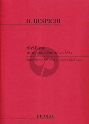 Respighi Siciliana Harp (Grandjany) (advanced level)