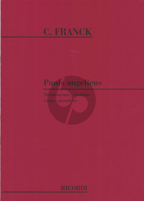 Franck Panis Angelicus for Mezzo Soprano or Bariton and Piano