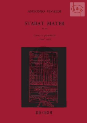 Vivaldi Stabat Mater (RV 621) (Alto) (Vocalscore) (Malipiero)