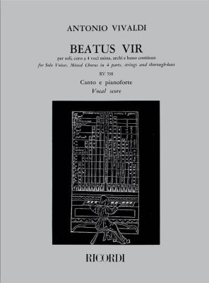 Vivaldi Beatus Vir (Psalm 111) RV 598 for Soli, Choir, Strings and Bc Vocalscore (Edited by Azio Corghi)