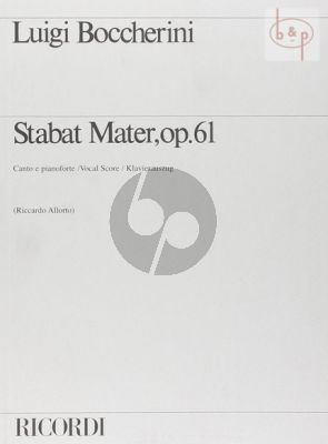 Stabat Mater Op.61 (G.532) (3 Voices[SST]-Strings) (Vocal Score) (version of 1800)