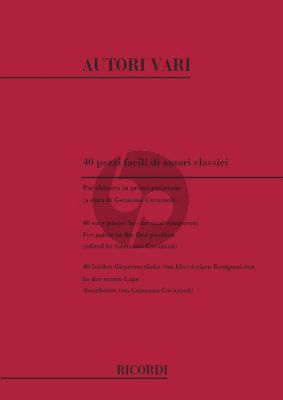 40 Pezzi facili autori Classici - 40 Easy Pieces by Classic Composers (edited by Germano Cavazzoli)